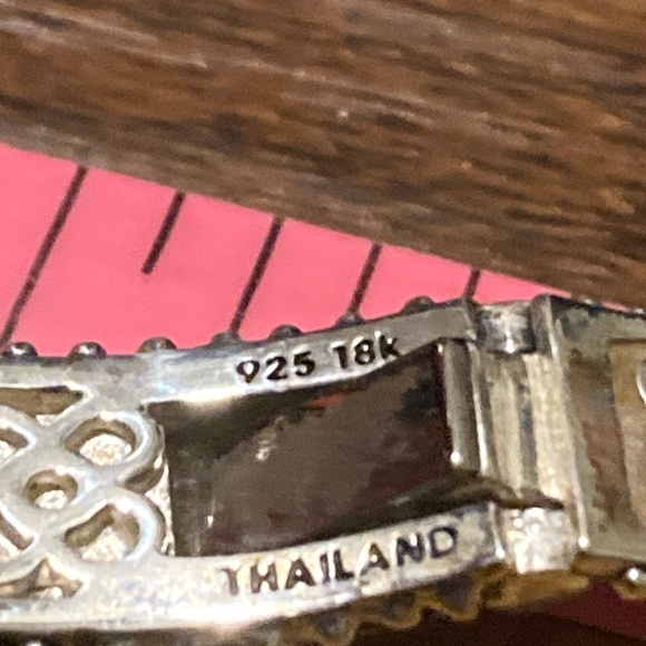 Barbara Bixby sterling silver & 18k gold gemstone cuff - Picture 4 of 12